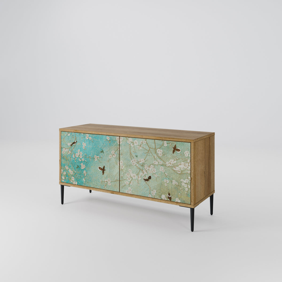 BLOOMING CHARM Kompaktní dvoudveřový TV stolek