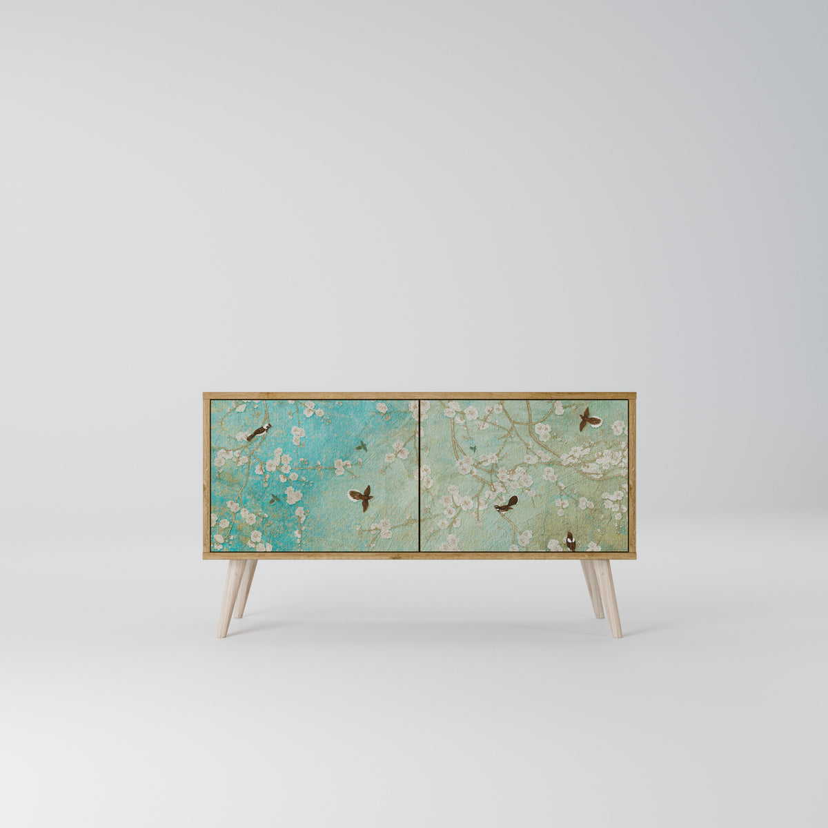 BLOOMING CHARM Kompaktní dvoudveřový TV stolek