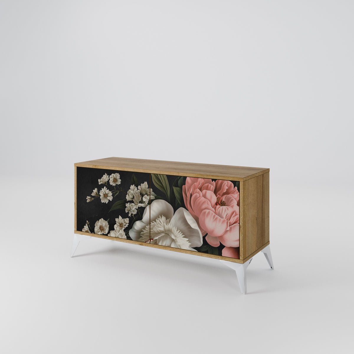 LUSH ELEGANCE Kompaktní dvoudveřový TV stolek