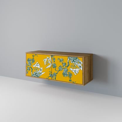 YELLOW CHINOISERIE Kompaktní dvoudveřový TV stolek