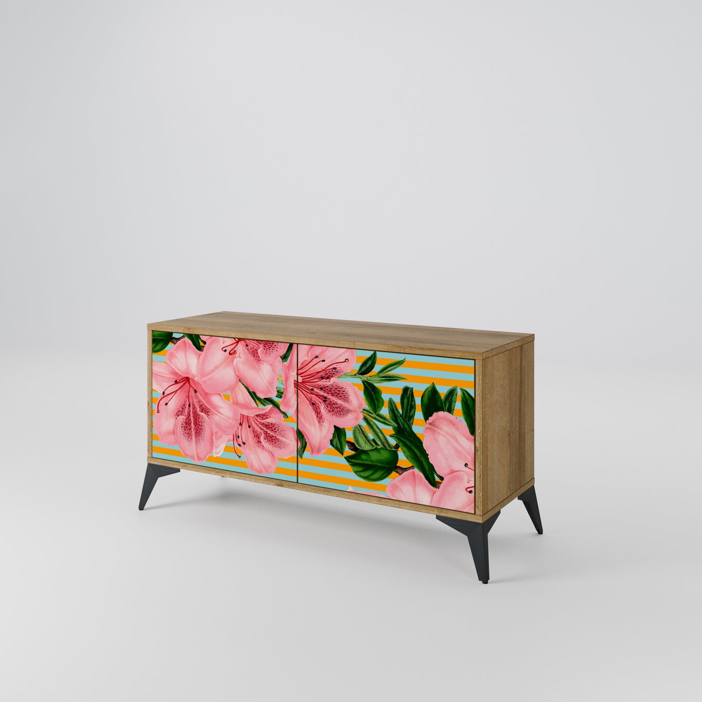 FRAGILE BEAUTY Kompaktní dvoudveřový TV stolek