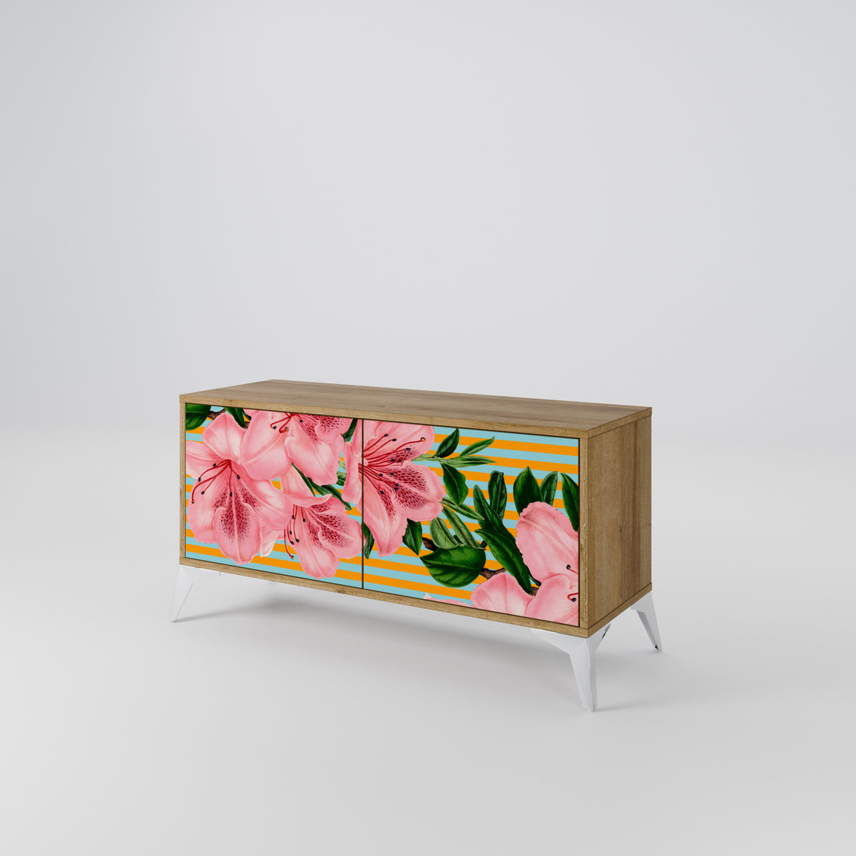 FRAGILE BEAUTY Kompaktní dvoudveřový TV stolek