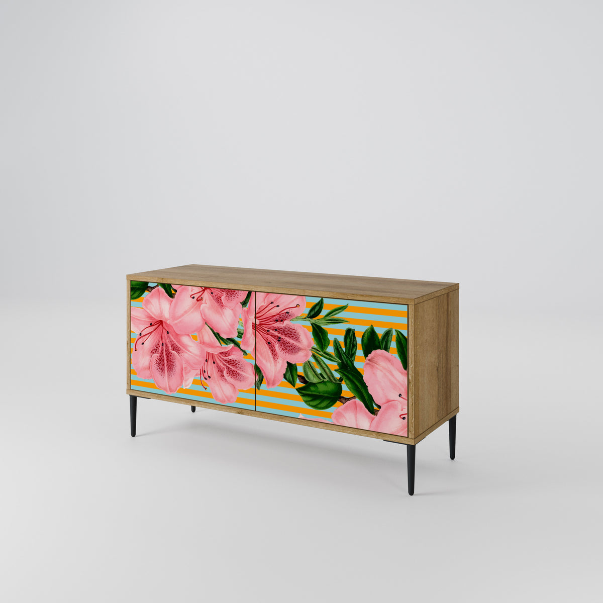 FRAGILE BEAUTY Kompaktní dvoudveřový TV stolek