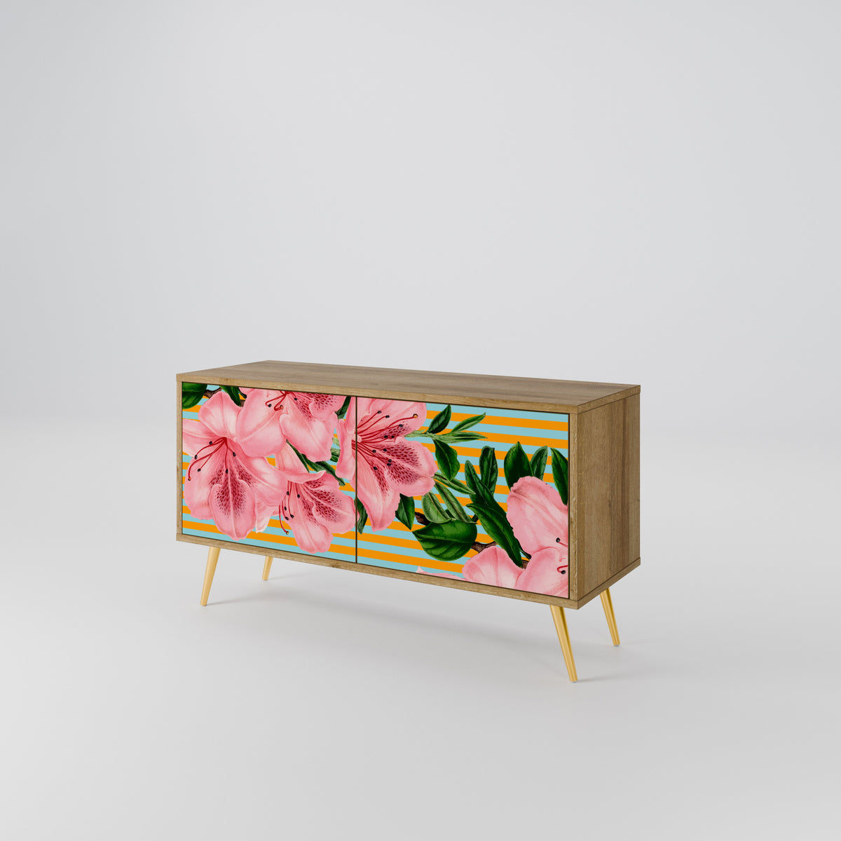 FRAGILE BEAUTY Kompaktní dvoudveřový TV stolek