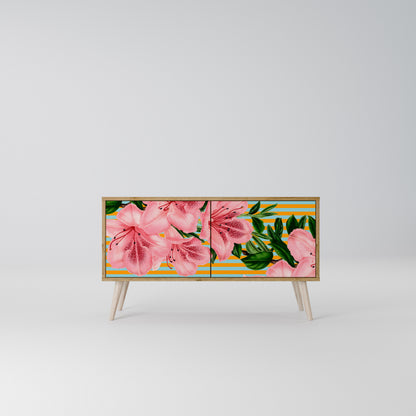 FRAGILE BEAUTY Kompaktní dvoudveřový TV stolek