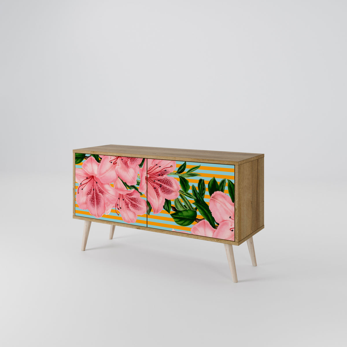 FRAGILE BEAUTY Kompaktní dvoudveřový TV stolek