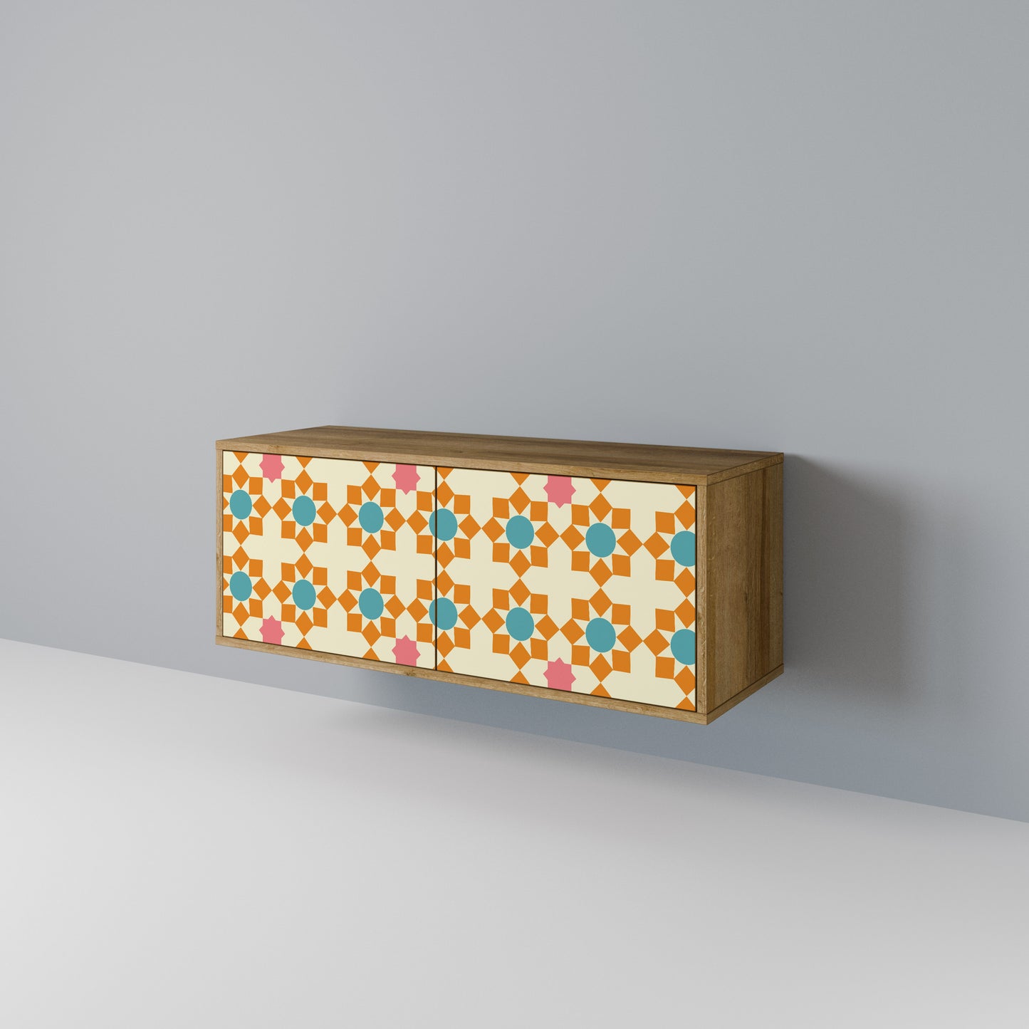 FLORAL DECOR Kompaktní dvoudveřový TV stolek