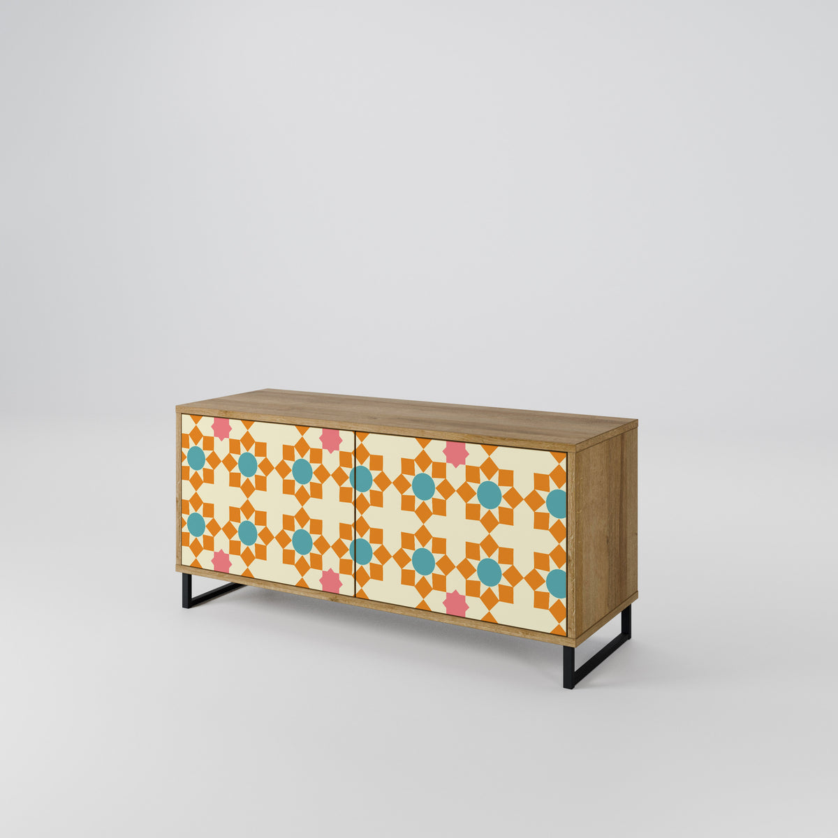 FLORAL DECOR Kompaktní dvoudveřový TV stolek