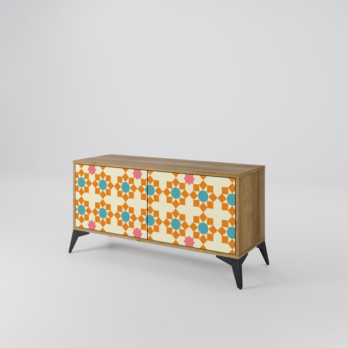 FLORAL DECOR Kompaktní dvoudveřový TV stolek