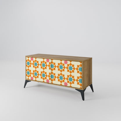 FLORAL DECOR Kompaktní dvoudveřový TV stolek
