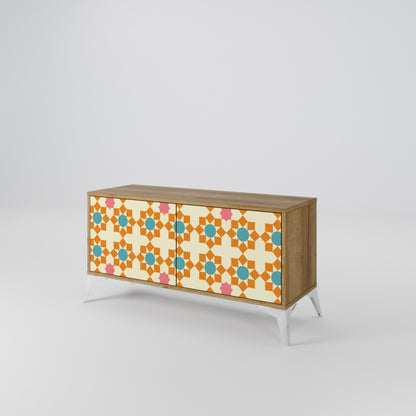 FLORAL DECOR Kompaktní dvoudveřový TV stolek