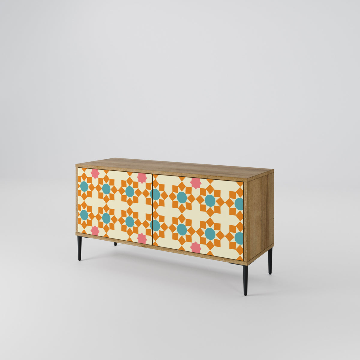 FLORAL DECOR Kompaktní dvoudveřový TV stolek