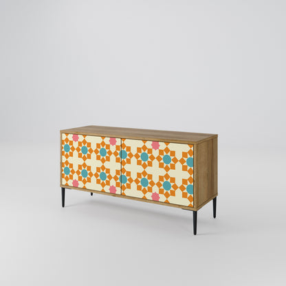 FLORAL DECOR Kompaktní dvoudveřový TV stolek
