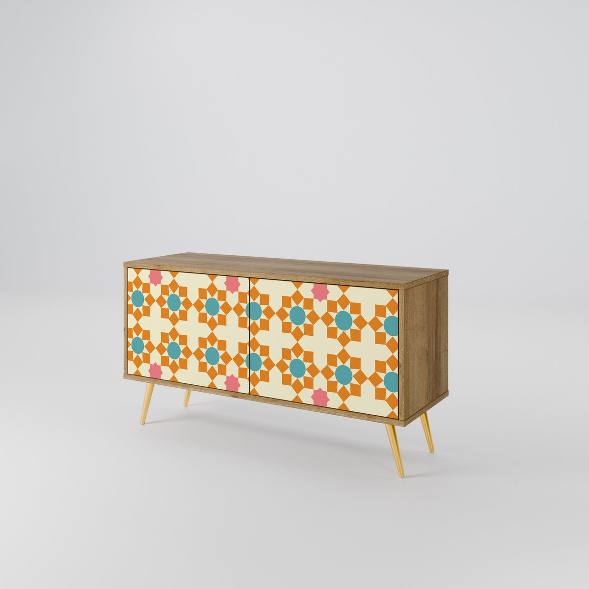 FLORAL DECOR Kompaktní dvoudveřový TV stolek