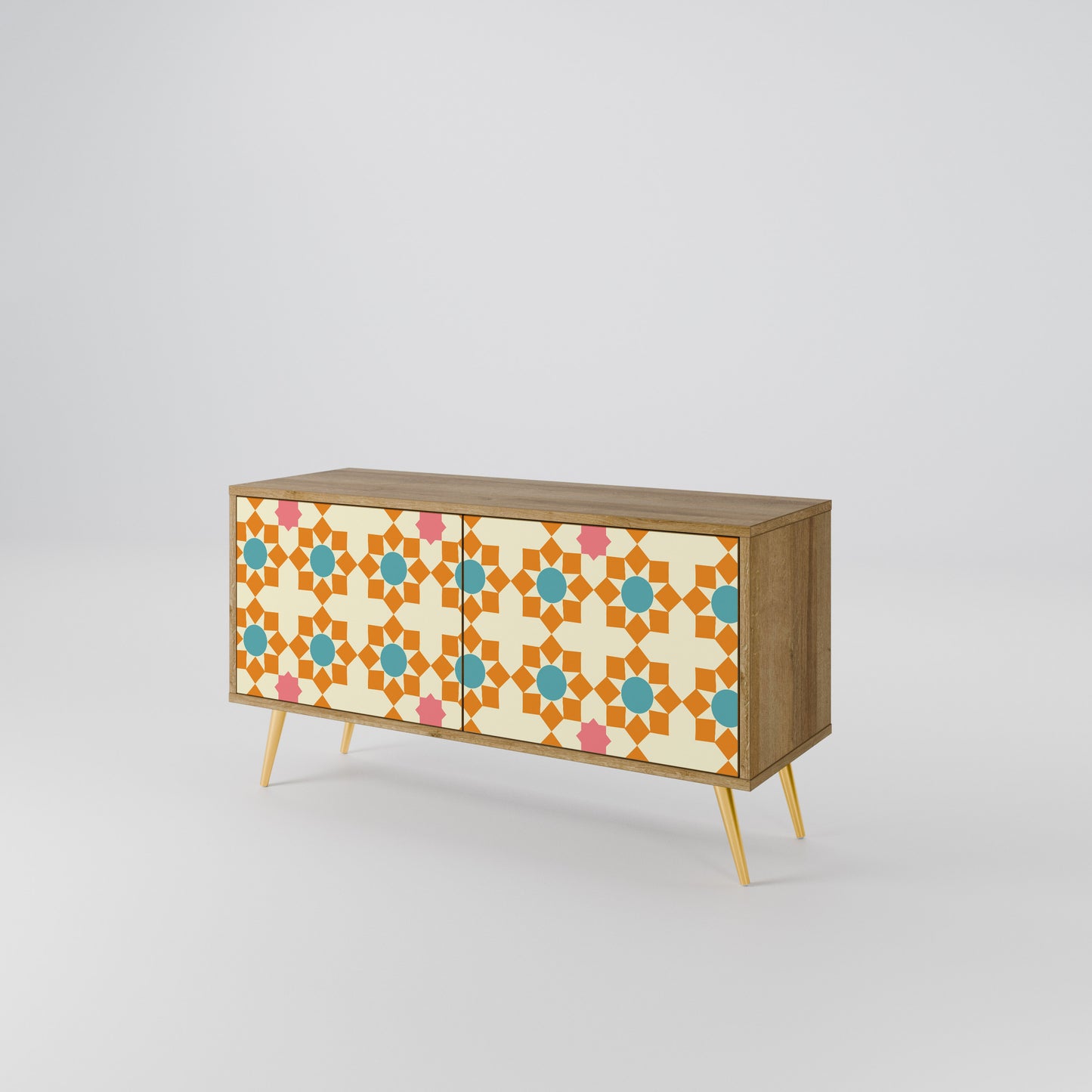FLORAL DECOR Kompaktní dvoudveřový TV stolek