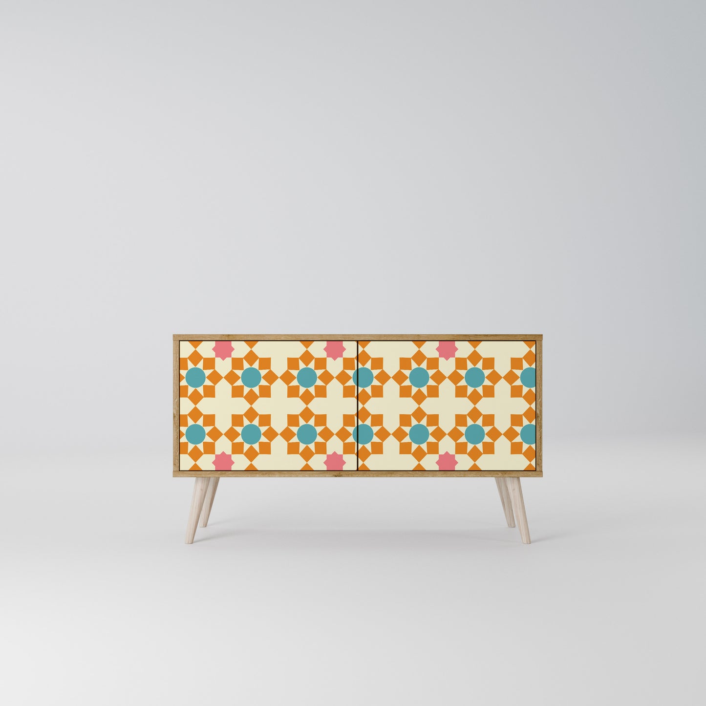 FLORAL DECOR Kompaktní dvoudveřový TV stolek