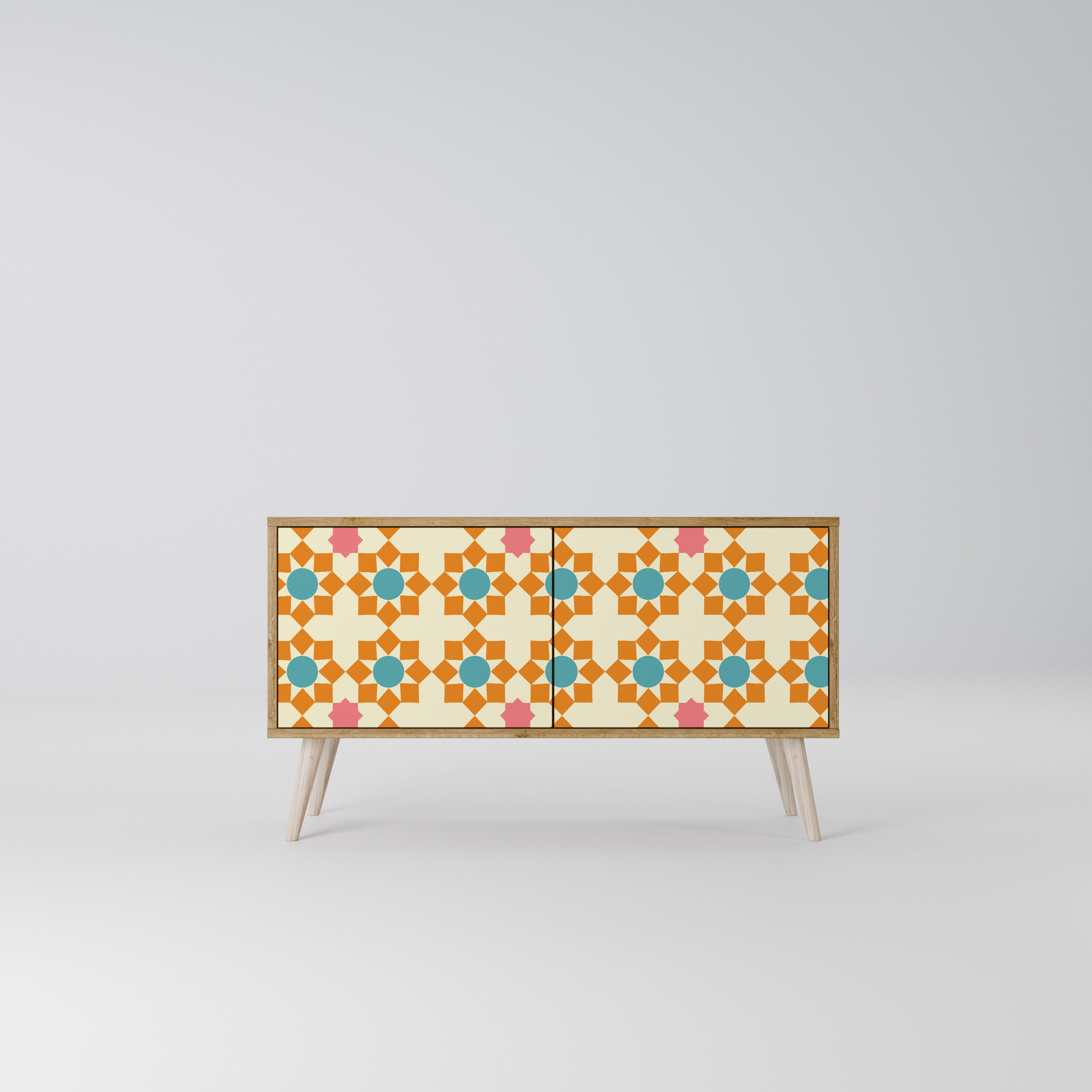 FLORAL DECOR Kompaktní dvoudveřový TV stolek