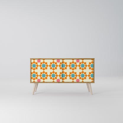 FLORAL DECOR Kompaktní dvoudveřový TV stolek