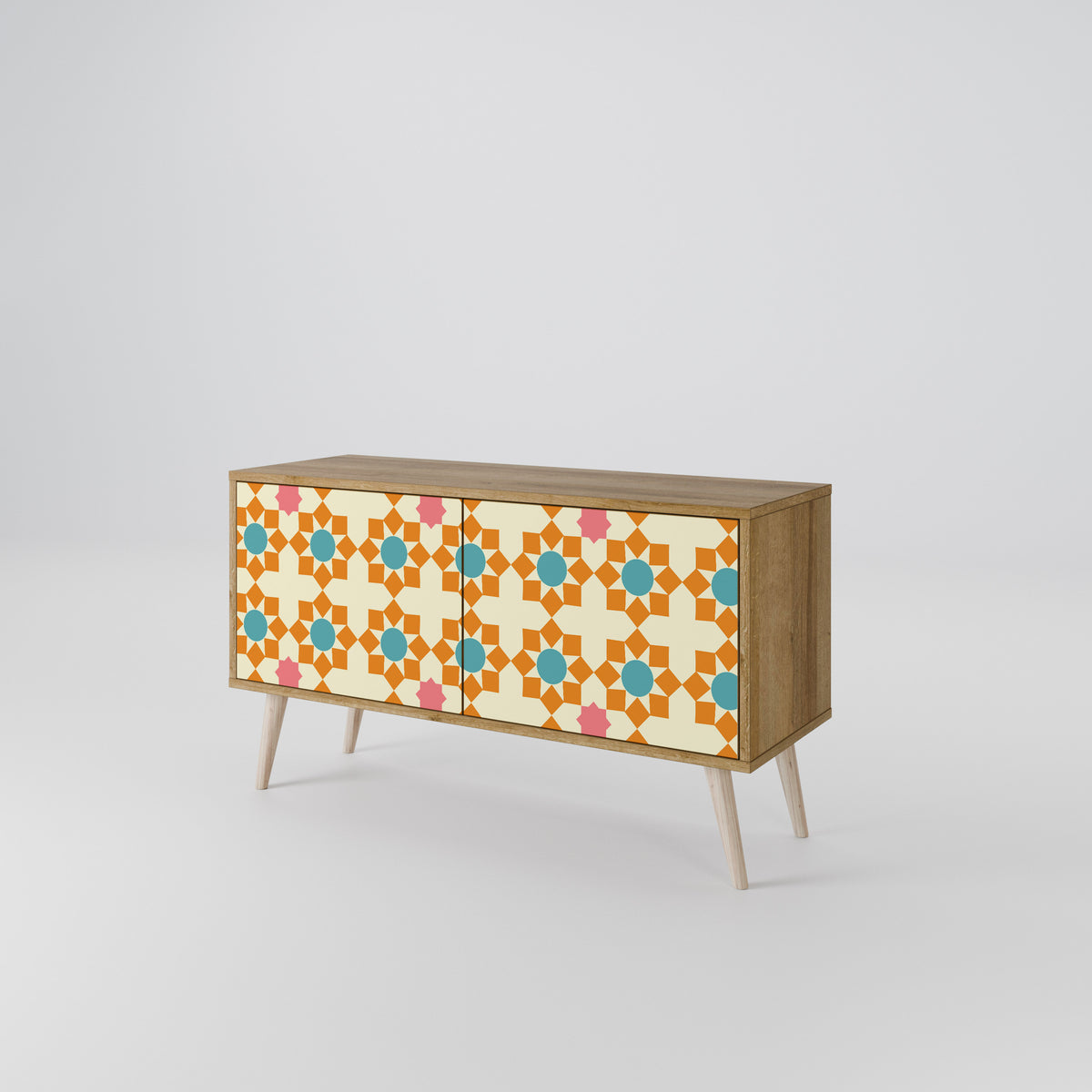 FLORAL DECOR Kompaktní dvoudveřový TV stolek