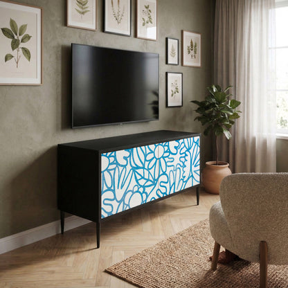 BLOOMY MORNING Kompaktní dvoudveřový TV stolek