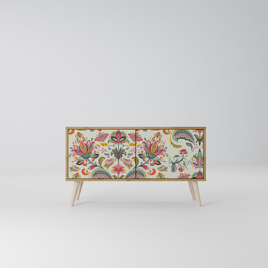 ORGANIC FOLKLORE Kompaktní dvoudveřový TV stolek