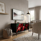 DAHLIAS AND POMEGRANATES Kompaktní dvoudveřový TV stolek