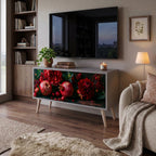 DAHLIAS AND POMEGRANATES Kompaktní dvoudveřový TV stolek