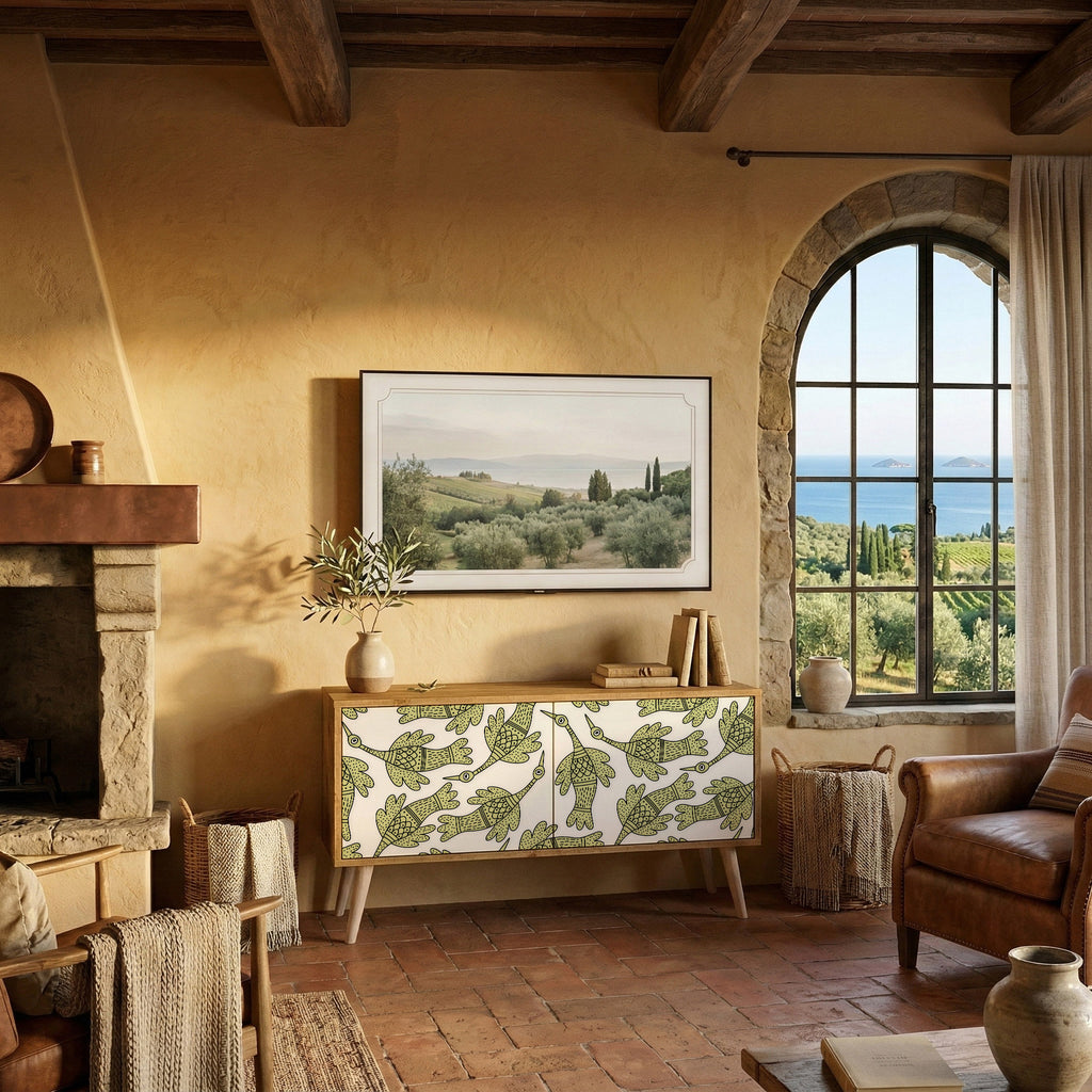 SEEDLING SONGBIRD Kompaktní dvoudveřový TV stolek