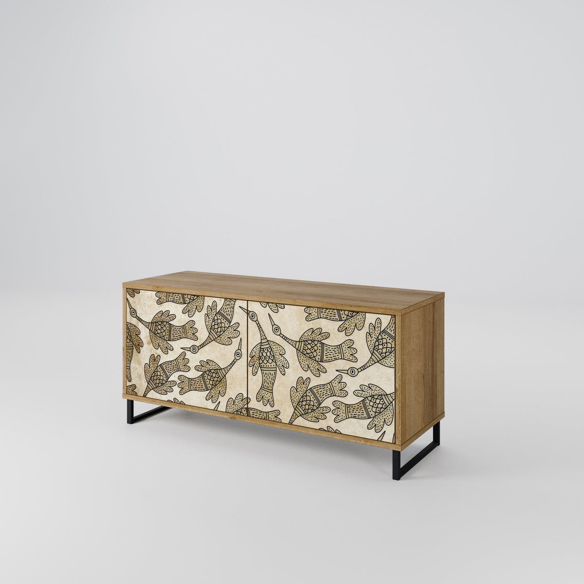 ALMONDINE SONGBIRD Kompaktní dvoudveřový TV stolek