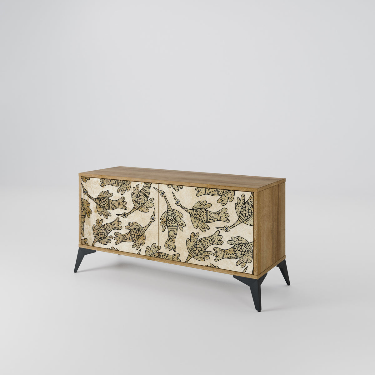 ALMONDINE SONGBIRD Kompaktní dvoudveřový TV stolek