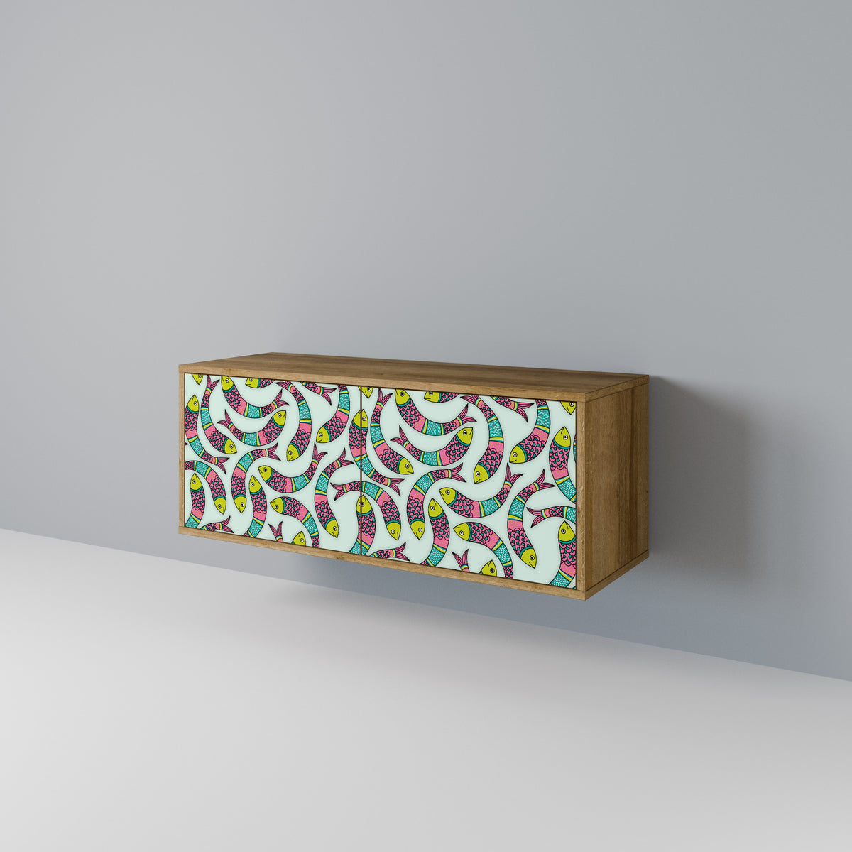 INDIAN FISH Kompaktní dvoudveřový TV stolek