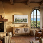 STEAMPUNK CLAN Kompaktní dvoudveřový TV stolek