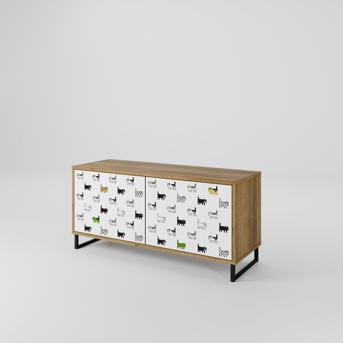 CATS COMPILATION Kompaktní dvoudveřový TV stolek