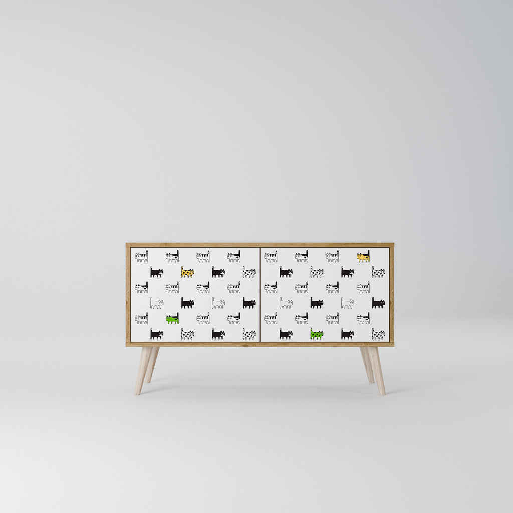 CATS COMPILATION Kompaktní dvoudveřový TV stolek