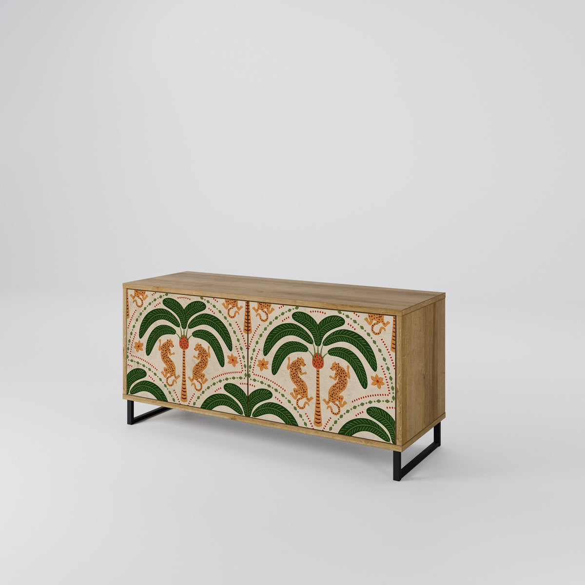 DANCING PREDATORS Kompaktní dvoudveřový TV stolek