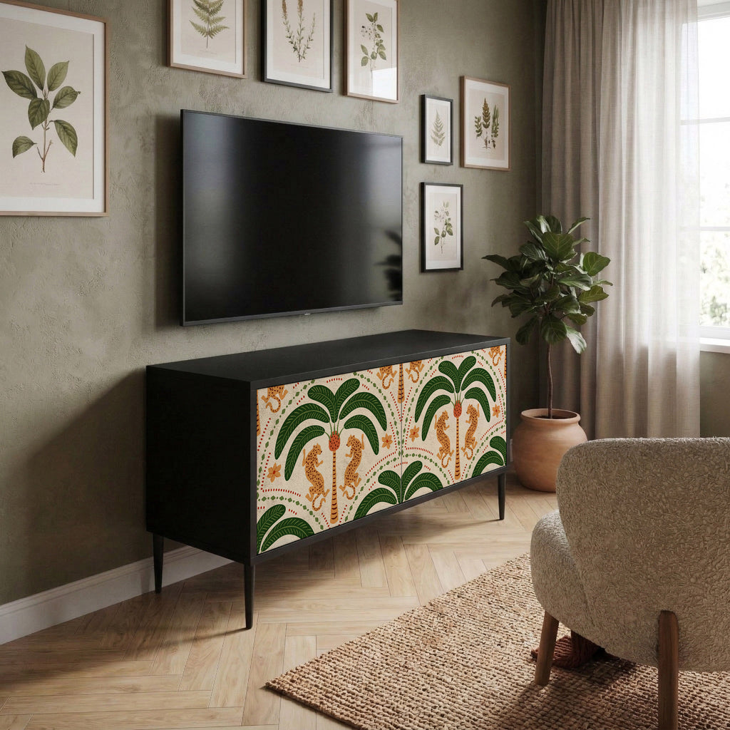 DANCING PREDATORS Kompaktní dvoudveřový TV stolek