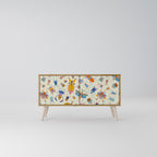 COLORFUL INSECTS Kompaktní dvoudveřový TV stolek