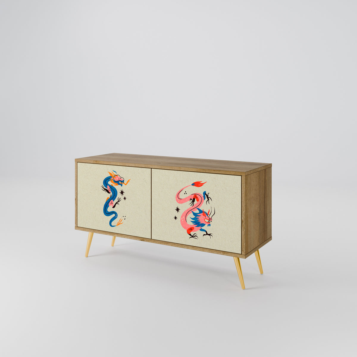 MYTHOLOGICAL CREATURES Kompaktní dvoudveřový TV stolek