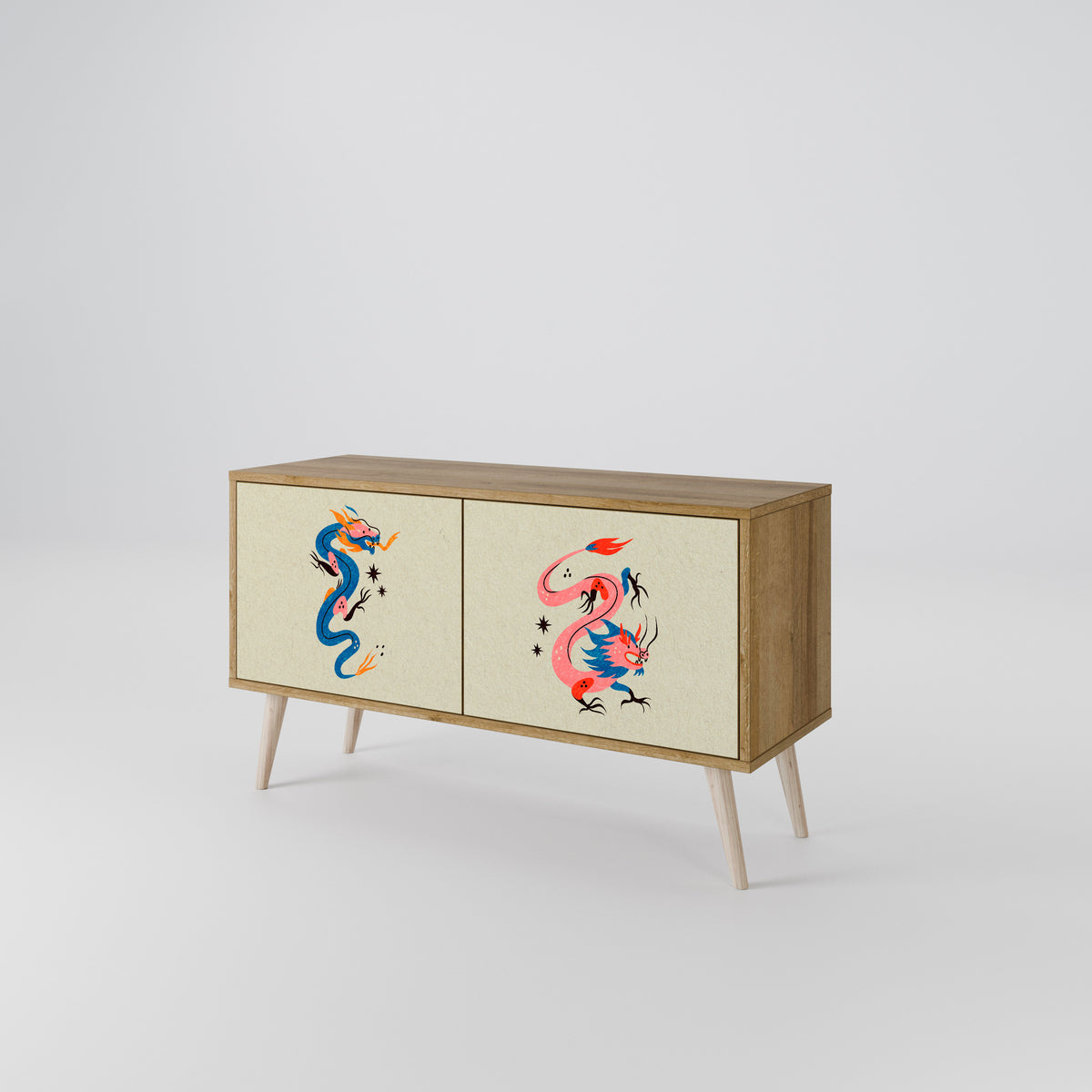 MYTHOLOGICAL CREATURES Kompaktní dvoudveřový TV stolek