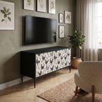 HAPPY HENS Kompaktní dvoudveřový TV stolek