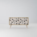 HAPPY HENS Kompaktní dvoudveřový TV stolek