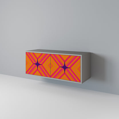 GEOMETRIC BRILLIANCE Kompaktní dvoudveřový TV stolek