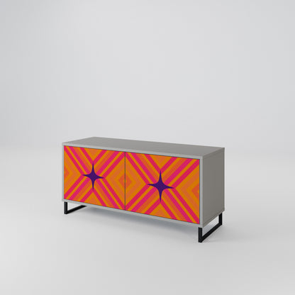 GEOMETRIC BRILLIANCE Kompaktní dvoudveřový TV stolek