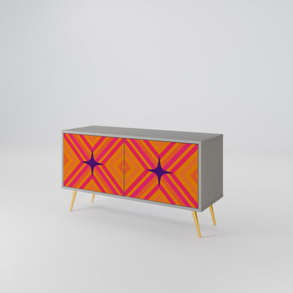 GEOMETRIC BRILLIANCE Kompaktní dvoudveřový TV stolek