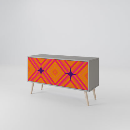 GEOMETRIC BRILLIANCE Kompaktní dvoudveřový TV stolek