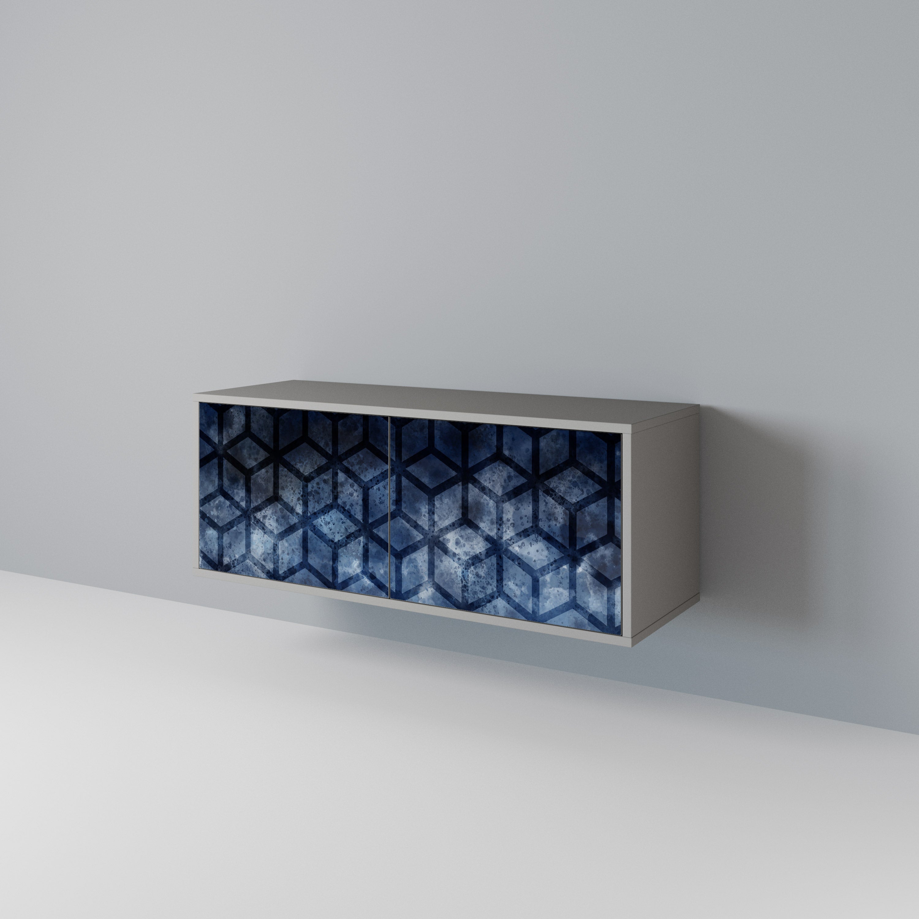 CUBIC MIST Kompaktní dvoudveřový TV stolek