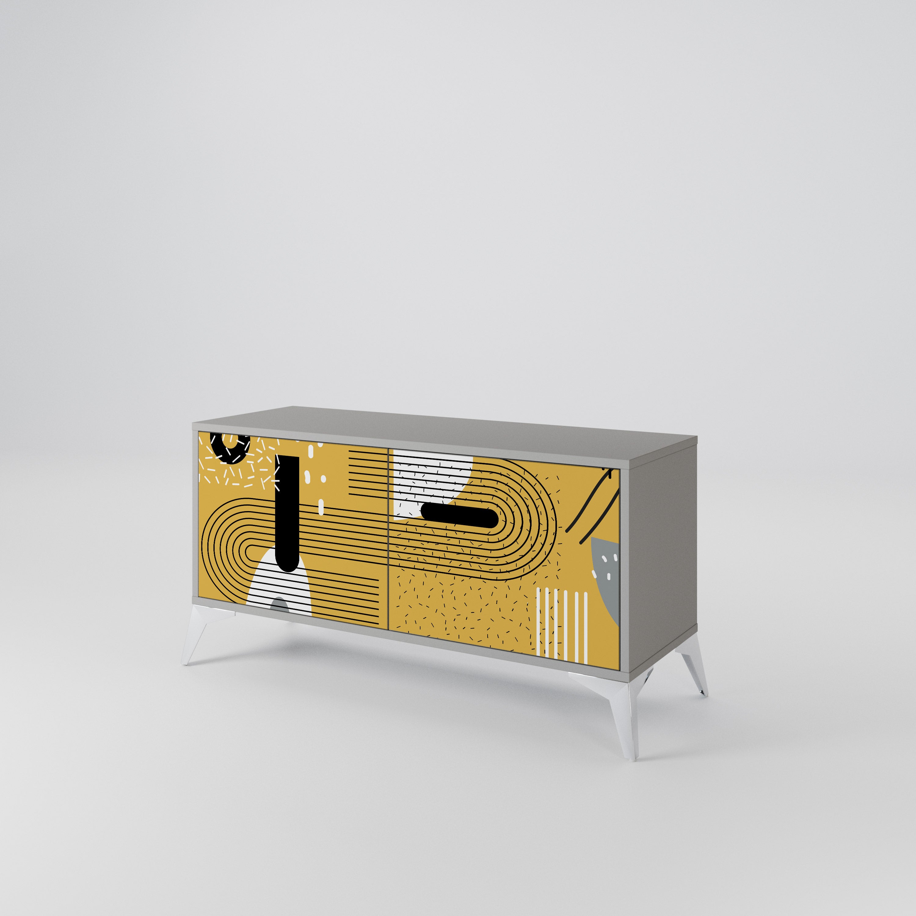 SHAPESHIFT SYMPHONY Kompaktní dvoudveřový TV stolek