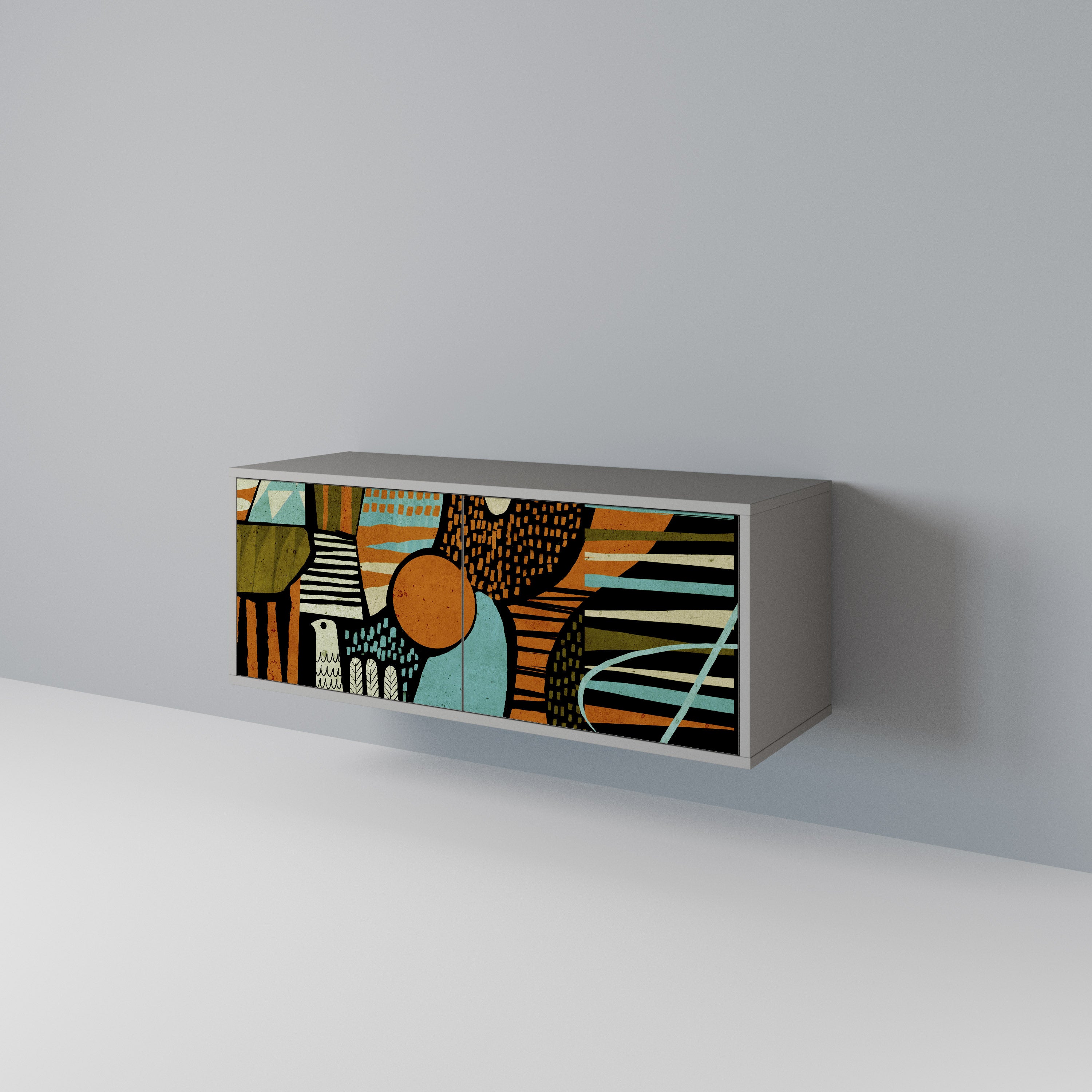 GEODE GLIMMER Kompaktní dvoudveřový TV stolek