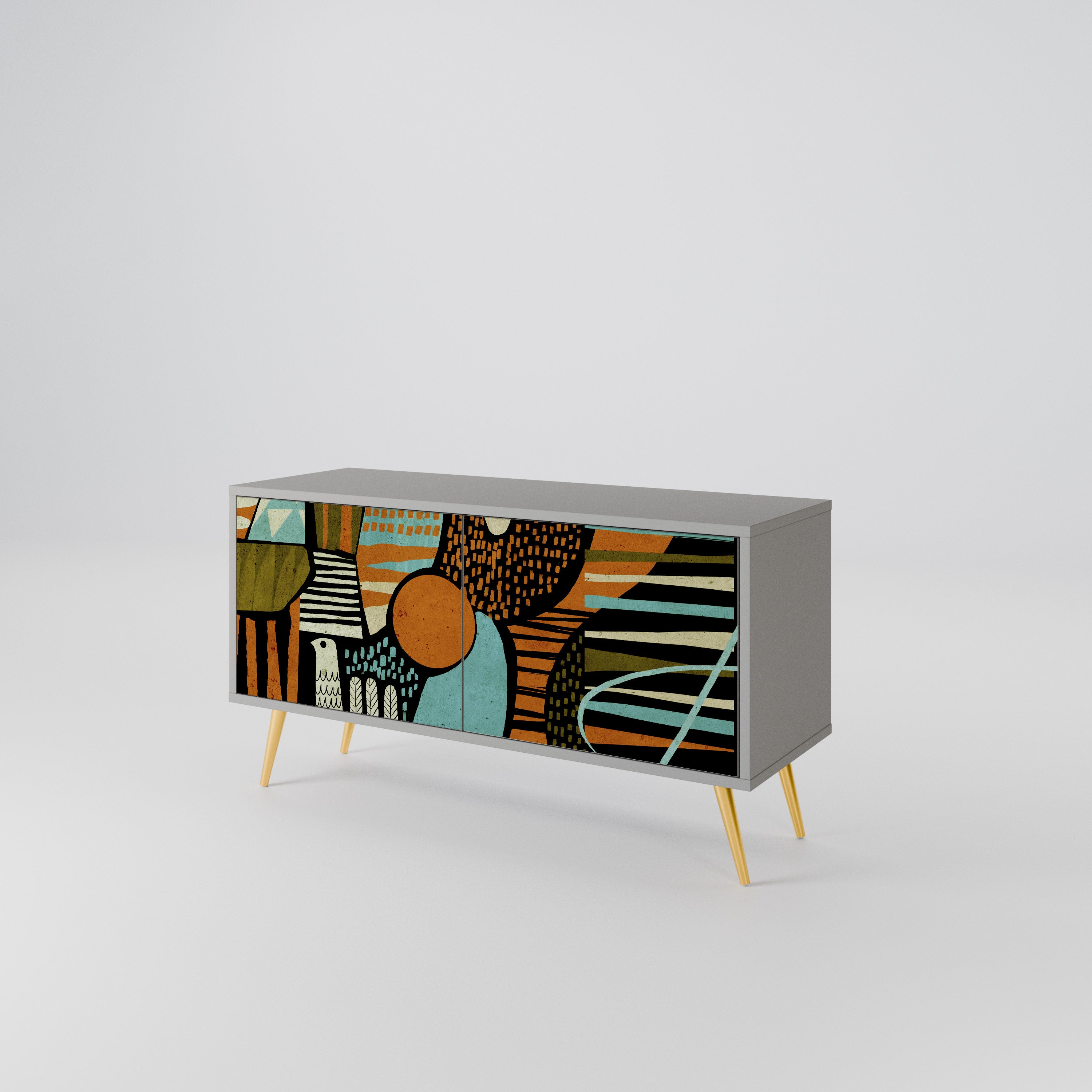 GEODE GLIMMER Kompaktní dvoudveřový TV stolek