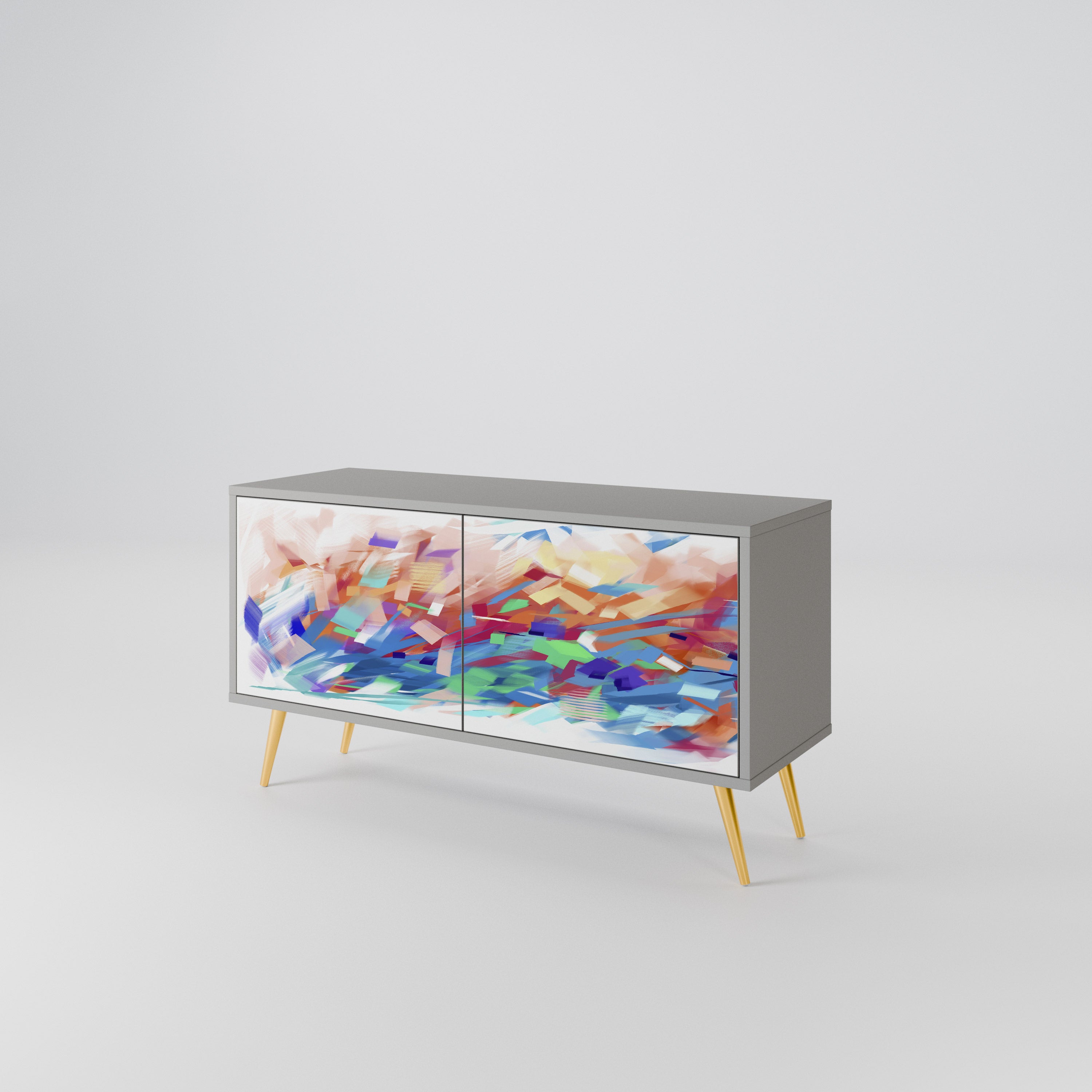 FINESSE MASH-UP Kompaktní dvoudveřový TV stolek